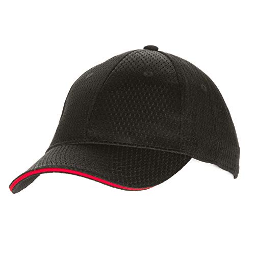 Colour by Chef Works kolorze Chef Works BCCT-RED-0 Coole Vent Baseball Cap, czerwony wykończenia, jeden rozmiar, czarny BCCT
