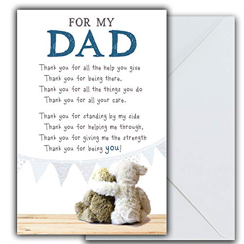 Snuggly Bumkins Snuggly Bumkins Dziękuję, tato, kartka z życzeniami, 159 x 235 mm, ZXW7146 ZXW7146