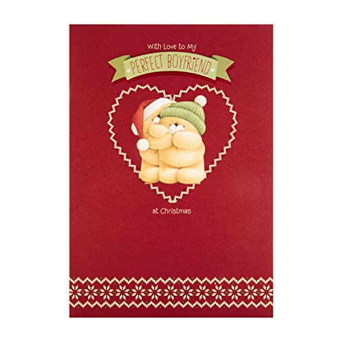 Kartka świąteczna dla chłopaka z Hallmark - wzór uroczych forever Friends