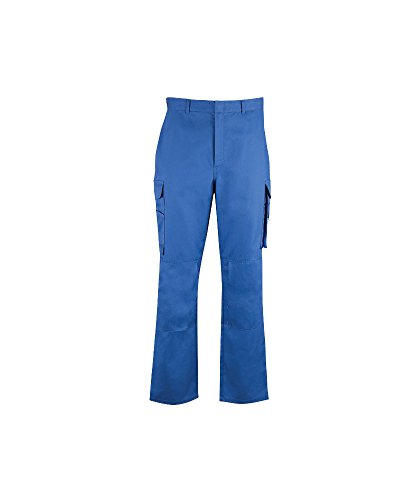 Alexandra STC-NF530RO-26S Niezbędne damskie spodnie na kolanach, jednokolorowe, 65% poliester / 35% bawełna, krótkie, rozmiar 26, królewskie