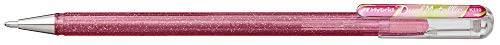 Pentel K110-DMPX Hybrid Dual Metallic długopis żelowy - błyszczący żel, kolor różowy/metaliczny, zielony i złoty, grubość linii 0,5 mm, 1 szt.