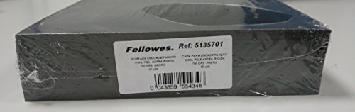 Fellowes 5135701 okładki do wiązania, karton o stałej, A4, czarny A4 51357