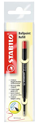 Długopis – wkład o dużej pojemności – STABILO Ballpoint Refill – wkład pojedynczy – czerwony