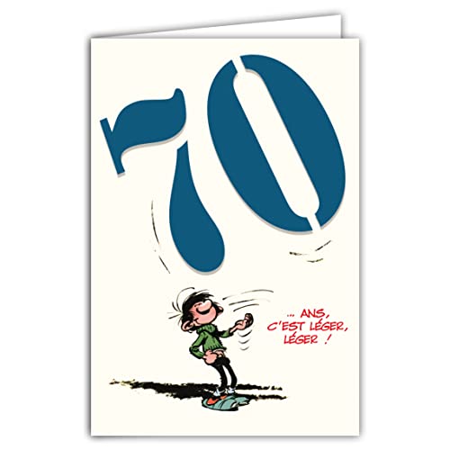 Gaston Lagaffe Gaston lagaffe glct 6058 kartka urodzinowa 70 lat GLCT-6058