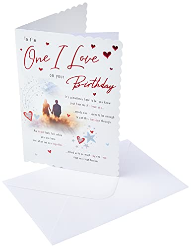 Piccadilly Greetings Tradycyjna kartka urodzinowa One I Love - 23 x 15 cm - pozdrowienia Piccadilly A20203