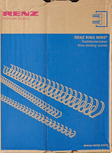 Renz preferencyjny ring wire drut grzebień do łączenia elementów w 3: 1, podziału 34 pętli, średnica 16.0 MM, 5/8 cala, biały 311600034