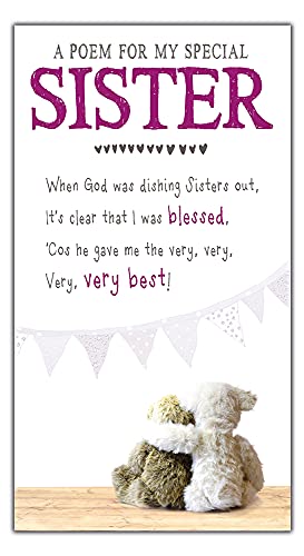 Emotional Rescue Kartka urodzinowa dla siostry, błogosławieństwo, siostra, kartka z życzeniami, 130 x 235 m, ZVW7170, ZVW7170