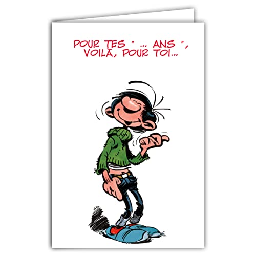 Gaston Lagaffe Gaston Lagaffe glct-0113 kartka urodzinowa z motywem dla Ciebie. lata Bisous Herzen GLCT-0113