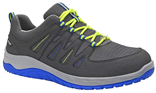 ELTEN WELLMAXX 729551 Maddox Grey-Blue Low ESD S1P męskie buty ochronne S1P, robocze i ochronne, EN ISO 20345 S1P, stalowy nosek, szaro-niebieski, EU 41
