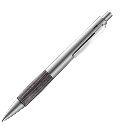 LAMY Accent długopis 296 – aluminiowy długopis z wymiennym uchwytem z drewna agatowego, z wkładem o dużej pojemności – linia pisania M