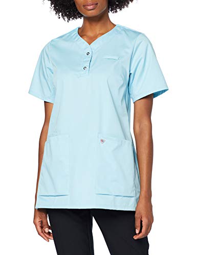 BP 1740-435-111-2XL kombinezon damski, rękaw 1/2, dekolt w szpic z wąską tasiemką na zatrzask, mieszanka materiałów, 180,00 g/m², ocean, 2XL