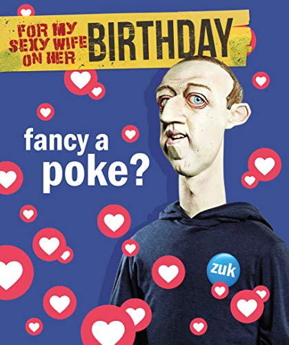 Spitting Image Spitting Image Kartka urodzinowa dla żony, humorystyczna karta urodzinowa żony, poke na Facebooku, wzór z ratownictwem emocjonalnym, 154 x 184 ZRLW9604