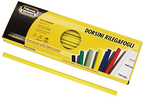 Fellowes D103GI Dorsini portfel, średnica 3 mm, opakowanie 50 sztuk, żółty