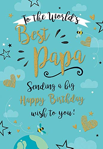 Piccadilly Greetings Nowoczesna kartka urodzinowa Papa  23 x 15 cm  pozdrowienia Piccadilly A11793