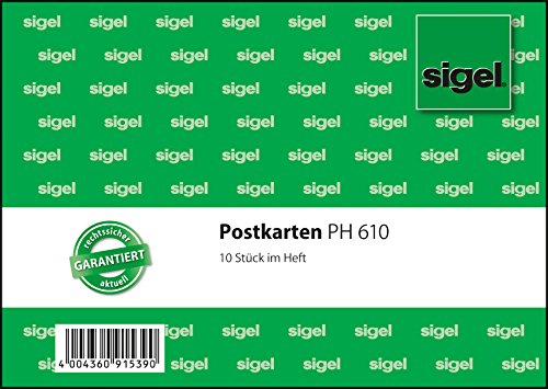 Sigel SIGEL PH610/25 pocztówki puste białe, A6, 250 sztuk PH610/25