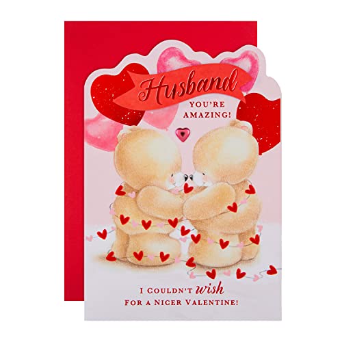 Hallmark Kartka walentynkowa dla męża z Hallmark - uroczy wzór 'Forever Friends'