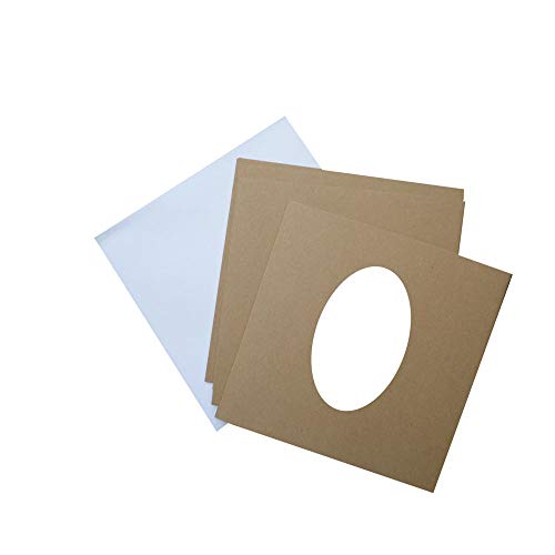 GOCRAFT 544206.000.000 potrójnie składana owalna przysłona na karty i koperty, 5 cm x 7 cm, papier typu kraft, 10 sztuk