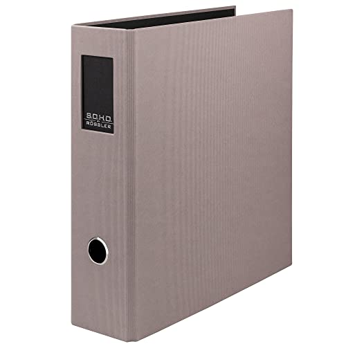 Rössler Papier S.O.H.O. 1317452499 segregator z etykietą grzbietową, szerokość grzbietu: 8,5 cm, kolor: szaro-brązowy (taupe) 1317452499
