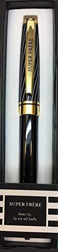 Długopis carterie 76000706 wysuwany seria Black & Gold z przesłaniem na klipsie Super Bruder