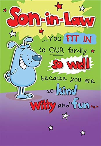 Piccadilly Greetings Kartka urodzinowa dla syna - 23 x 15 cm - pozdrowienia Piccadilly A11418