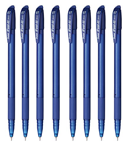 Pentel BX427 czapka na długopis kulkowy, 0,7 mm, niebieska, kieszeń 8 sztuk
