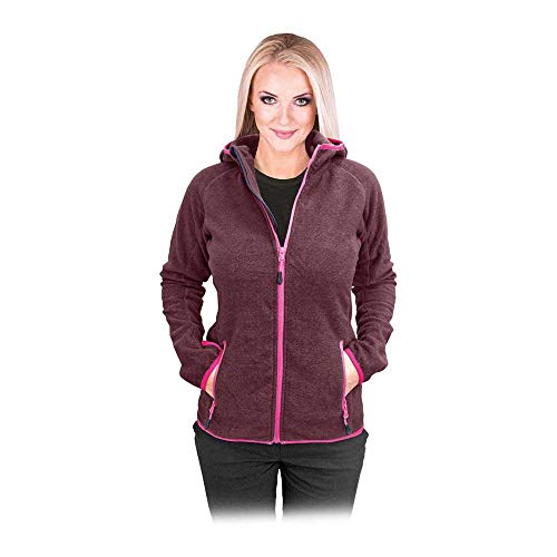 LEBER&HOLLMAN Bluza polarowa damska z kapturem