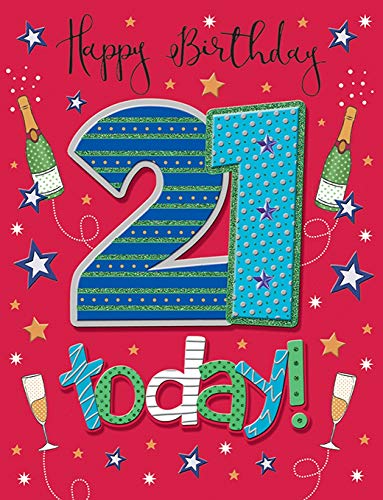 Regal Publishing Milestone Age kartka urodzinowa wiek 21 m - 20 x 15 cm - Regal Publishing C80324