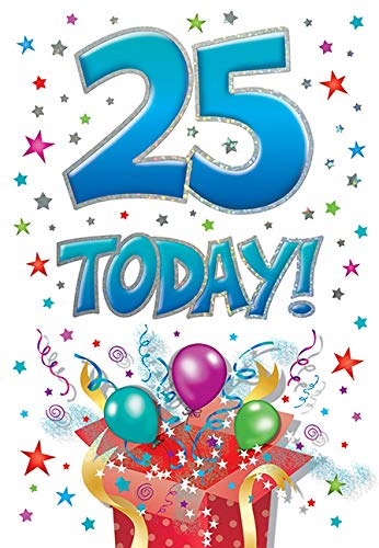 Piccadilly Greetings Nowoczesna kartka urodzinowa z motywem kamienia milowego wiek 65 - 18 x 12 cm - pozdrowienia Piccadilly A35029