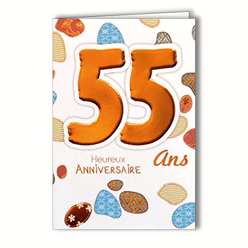 Age Mv MV 69-2036 wiek 55 urodziny karta mężczyzna kobieta wzór Zen 69-2036