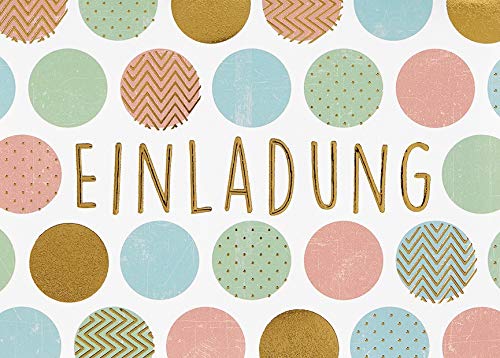 Perleberg Zaproszenie - duże kropki, poprzeczne - 10,5 x 14,5 cm 7440011-2