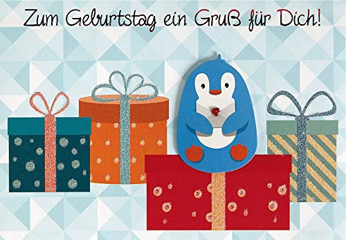 Perleberg Kartka urodzinowa Lifestyle - pingwin - 11,6 x 16,6 cm 7510099-2
