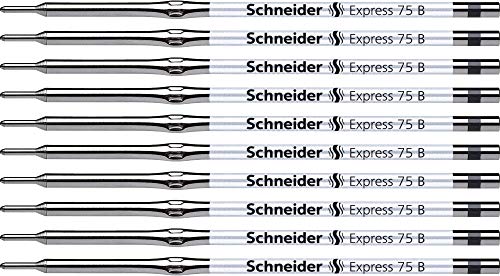 Schneider Express 75 B wkład długopisowy (trwały do dokumentów), opakowanie 10 sztuk, kolor czarny