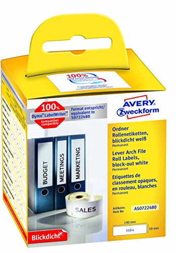 Avery Zweckform Etykiety na sergregatory w rolce do termodruku 59 x 190 mm AS0722480