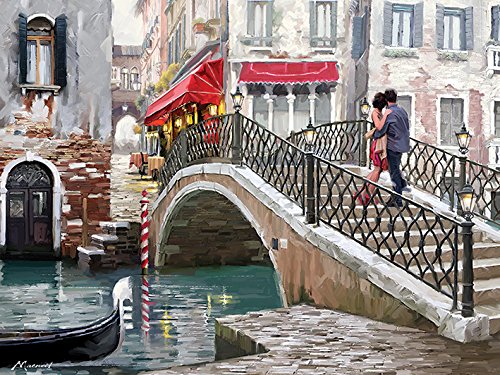 Pyramid Posters Venice Bridge - obraz na płótnie 80x60 WDC100259