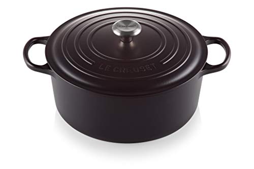 Le Creuset SIG 21177300000430 okrągła gęsiarka o średnicy 30 cm, kolor czarny 21177300000430