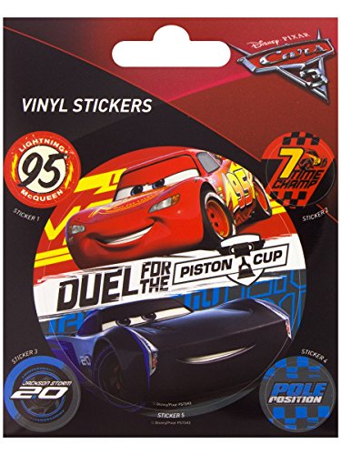 Pyramid Posters Auta 3 Duel For The Piston Cup - naklejka 10x12,5 PS7343