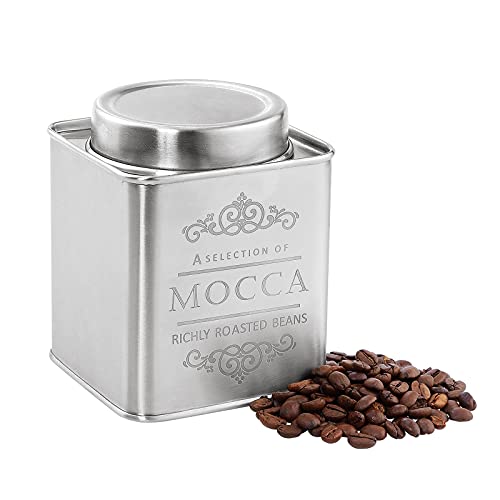 Zassenhaus POJEMNIK NA KAWĘ SATYNOWY MOCCA 250 G STAL NIERDZEWNA ZS-067101