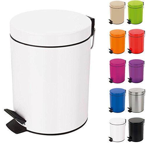 Spirella spirella 10.16386 kosz na śmieci z pedałem Sydney 3 L, biały 10.16386