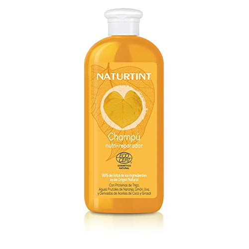Naturtinta szampon odżywianie i głęboka naprawa. Suche i uszkodzone włosy. 99% naturalnych składników. Weganin Bez silikonów lub parabenów. 330 ml.