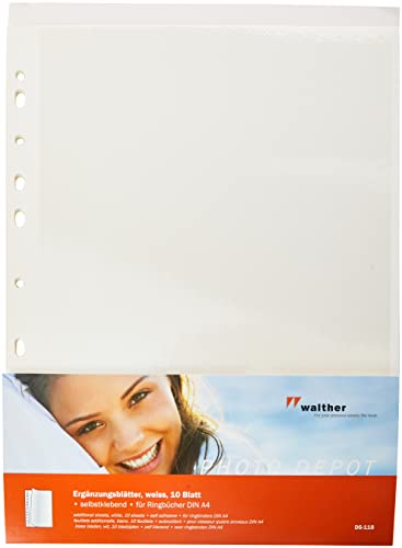 Walther Photo Papers 10 pages self-adhesive, white DS118 DS-118