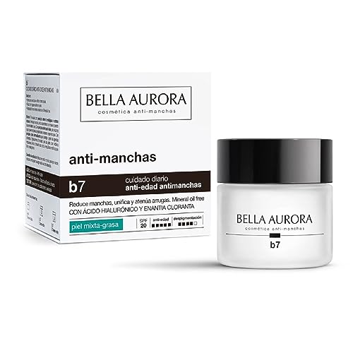 Bella Aurora, B7 Antimanchas Regenerante Aclarante Mixta/Grasa Spf15 50 Ml, Krem Do Twarzy Anty-Plam, Wielobarwny, U, Kobieta