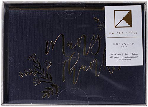 KAISERCRAFT PTY LTD (3PL) KAISERCRAFT PTY LTD (3PL) Karty/ENVEL 3.5 14 szt. WIĘCEJ DZIĘKO, jeden rozmiar KS877