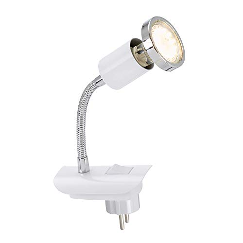 Briloner Oświetlenie LED do gniazdka, biała, 1x LED GU10 3W 2892-016P 2892-016P