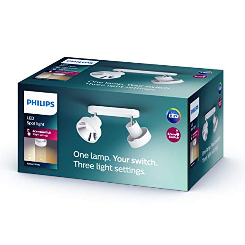 Philips Bukko Plate/Spiral White 2x4.3W Listwa oświetleniowa 915005687601