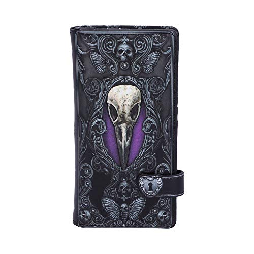 Nemesis Now B5117R0 Edgar Allen Poe Nevermore Raven torebka, PU, czarna, 18,5 cm