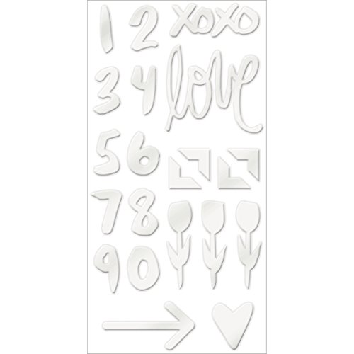 WE R Memory Keepers Love Notes foremki akrylowe, 22 szt