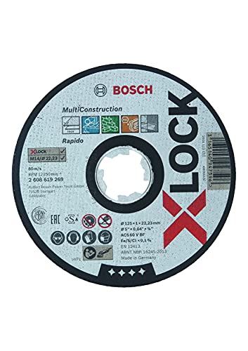 Bosch Powertools powertools cutting disk X-LOCK Rapido multi-material just 125mm 125 x 1 x Length 22.23mm