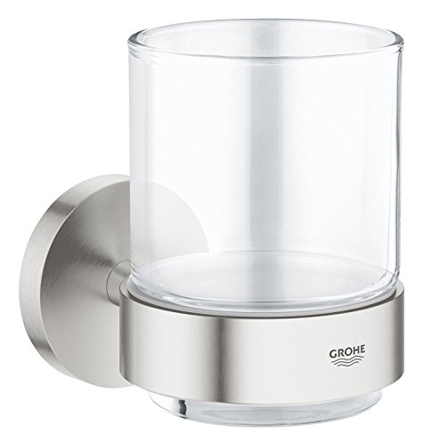 GROHE 40447DC1 Essentials Glass w/holder