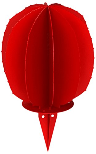 Bourguignon CAC03BOU092ROUG Kaktus kula dekoracyjna 9,2 cm, czerwona