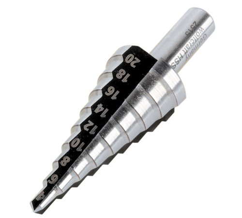 WOLFCRAFT Wiertło stopniowane 4 - 6 - 8 - 10 - 12 - 14 - 16 - 18 - 20 mm 2515000